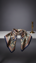 Dusky Mauve Gilded Silk Scarf